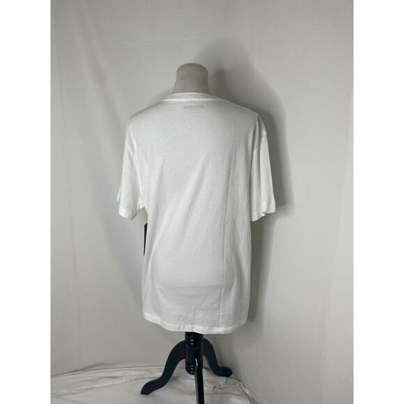 True Religion Men's Shirt White Short Sleeve Horseshoe Logo Crewneck Size XL - Picture 3 of 8